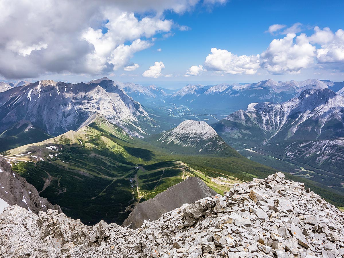 Kananaskis Valley on Mount James Walker scramble in Kananaskis near Canmore, the Canadian Rockies