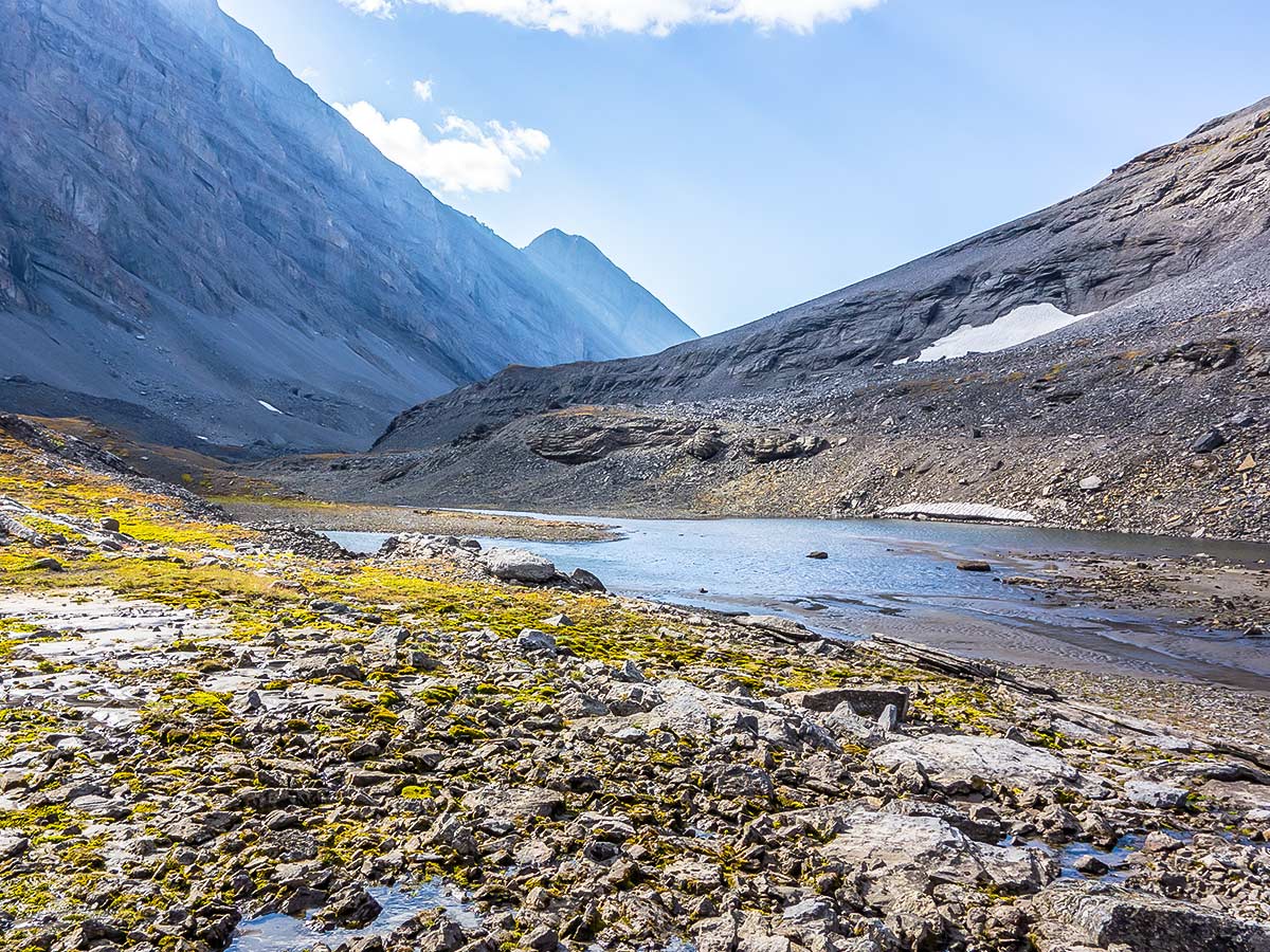 Views of the valley on The Fortress scramble in Kananaskis near Canmore, the Canadian Rockies