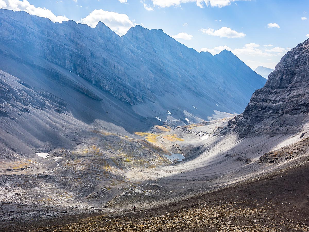 Trail of The Fortress scramble in Kananaskis near Canmore, the Canadian Rockies