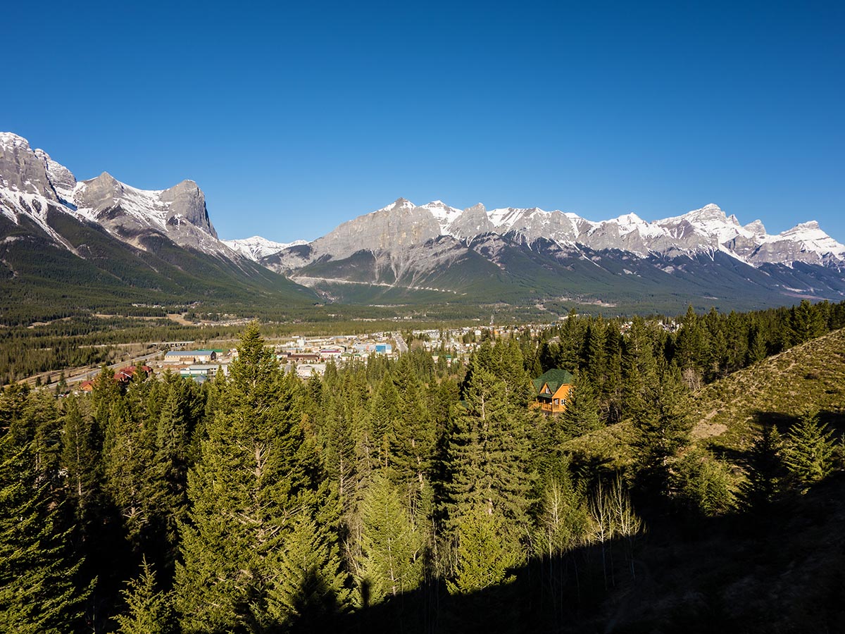 Trail of Grotto Mountain scramble in Canmore, the Canadian Rockies