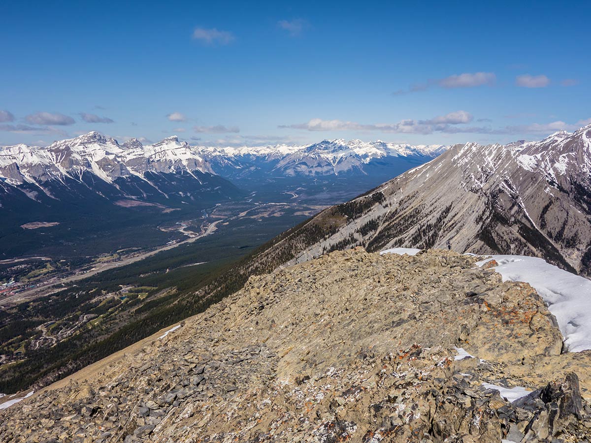 Ridgecrest of Grotto Mountain scramble in Canmore, the Canadian Rockies