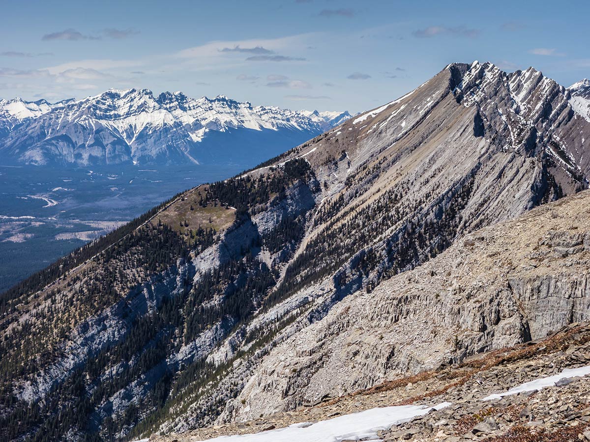 Mt Lady MacDonald on Grotto Mountain scramble in Canmore, the Canadian Rockies