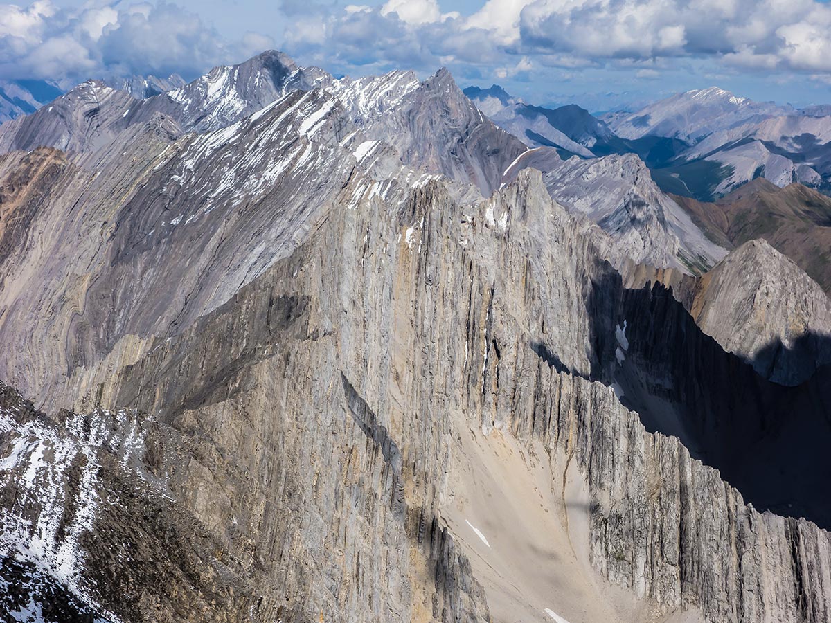 Storm Mountain on Mist Mountain scramble in Kananaskis near Canmore, the Canadian Rockies