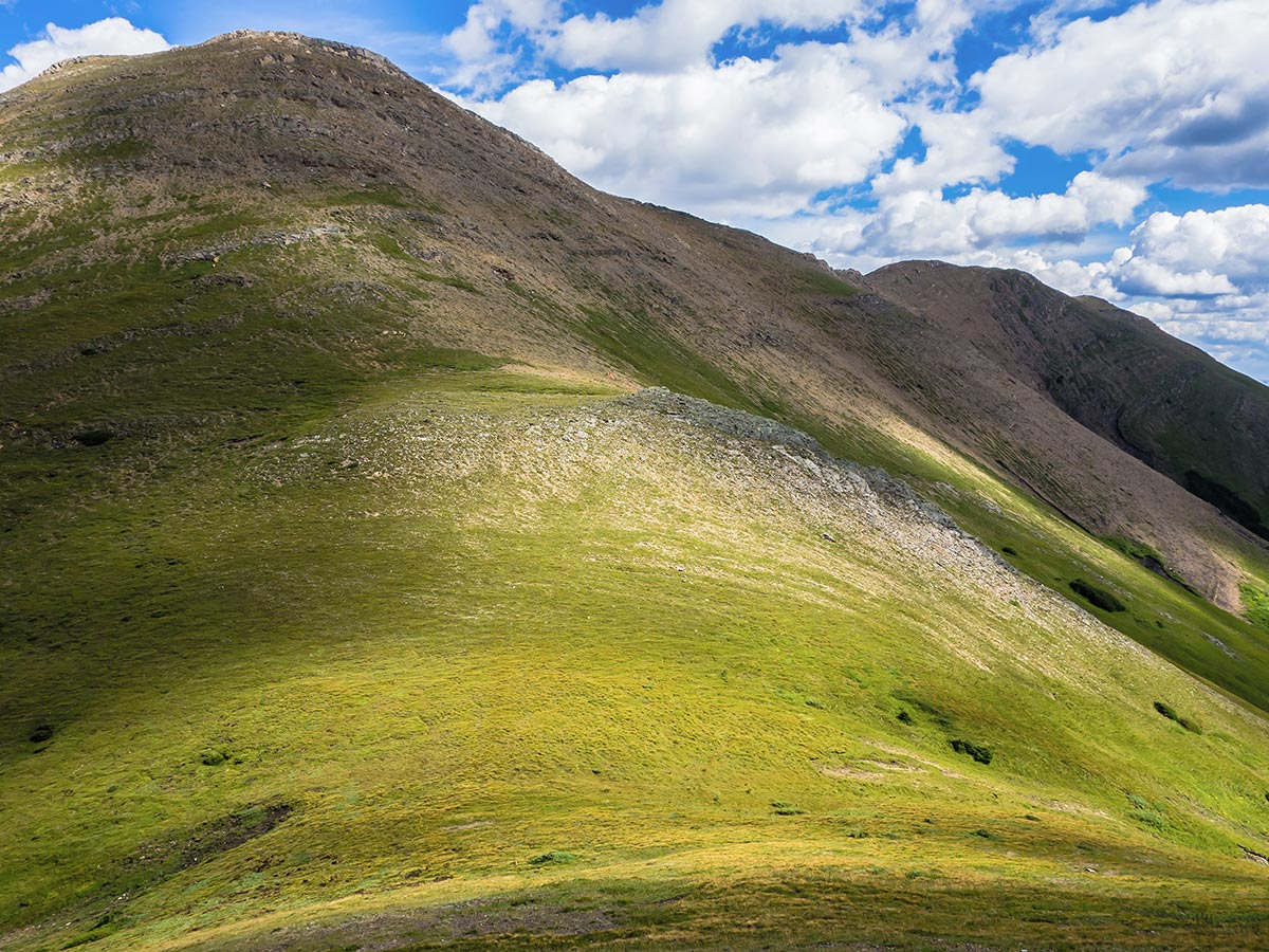 Nameless Ridge on Mist Mountain scramble in Kananaskis near Canmore, the Canadian Rockies