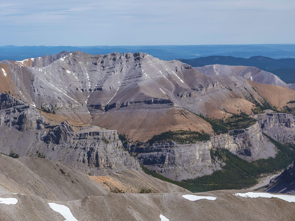 Mount Bryant on Mount Howard scramble in Kananaskis near Canmore, the Canadian Rockies