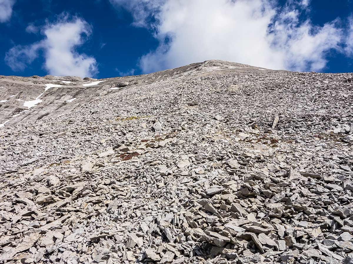 Ridgeline on Mount Lougheed scramble in Kananaskis near Canmore, the Canadian Rockies