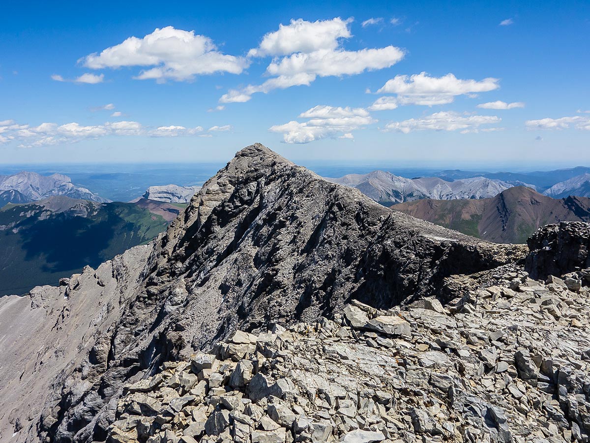 Mount Lougheed scrambling trail in Kananaskis