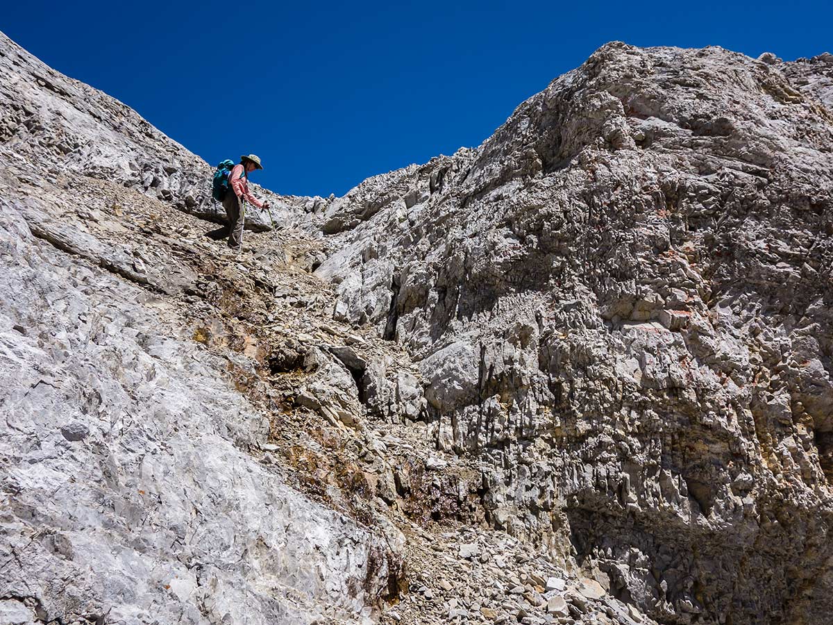 Great scenery from Mount Lougheed scramble in Kananaskis near Canmore, the Canadian Rockies