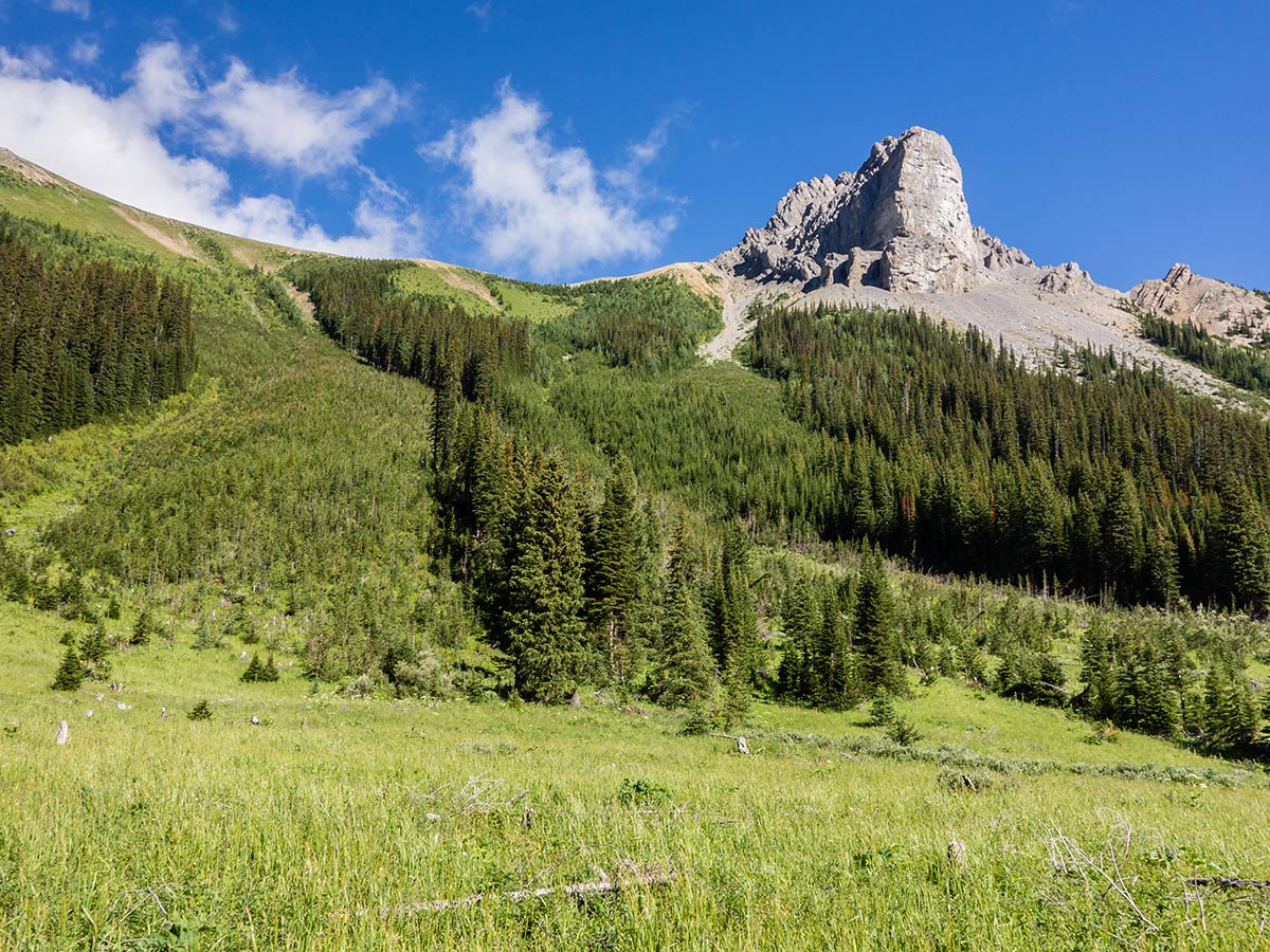 Scenery on Smutwood Peak scramble in Kananaskis near Canmore, the Canadian Rockies