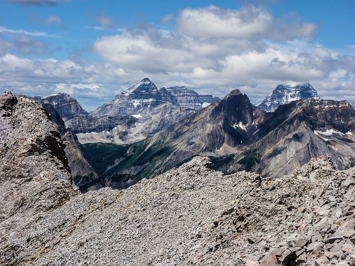 Assiniboine on Smutwood Peak scramble in Kananaskis near Canmore, the Canadian Rockies