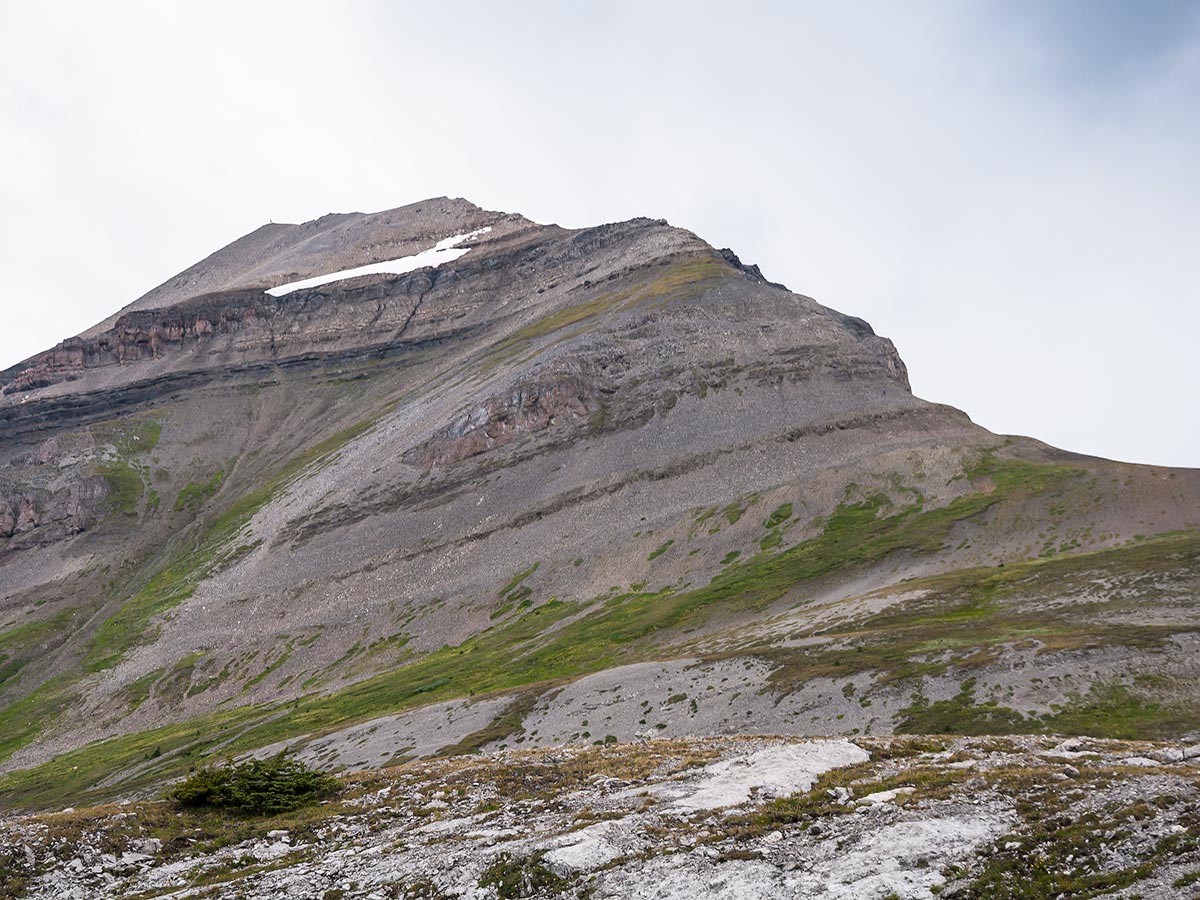 Ascend of Snow Peak scramble in Kananaskis near Canmore, the Canadian Rockies