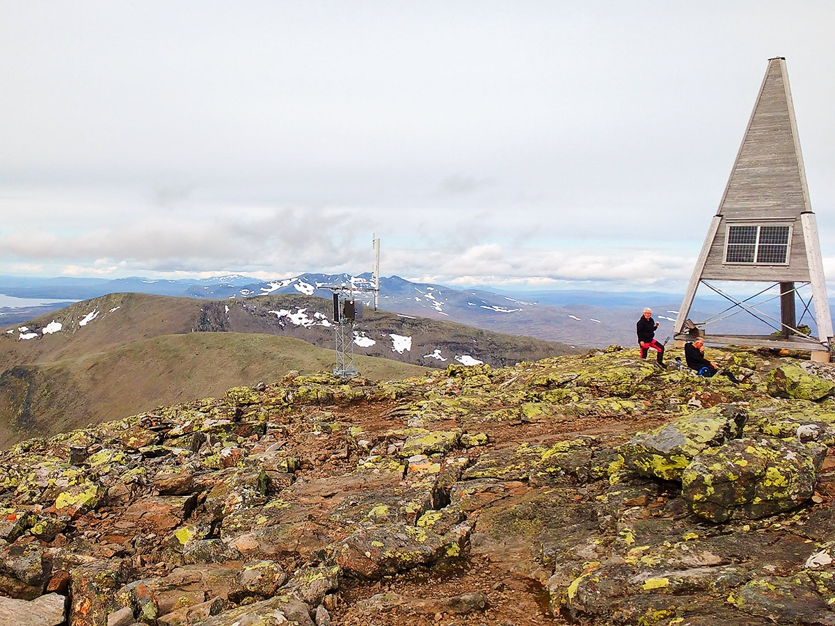 Norway mountains from Helagstoppen hike in Sweden