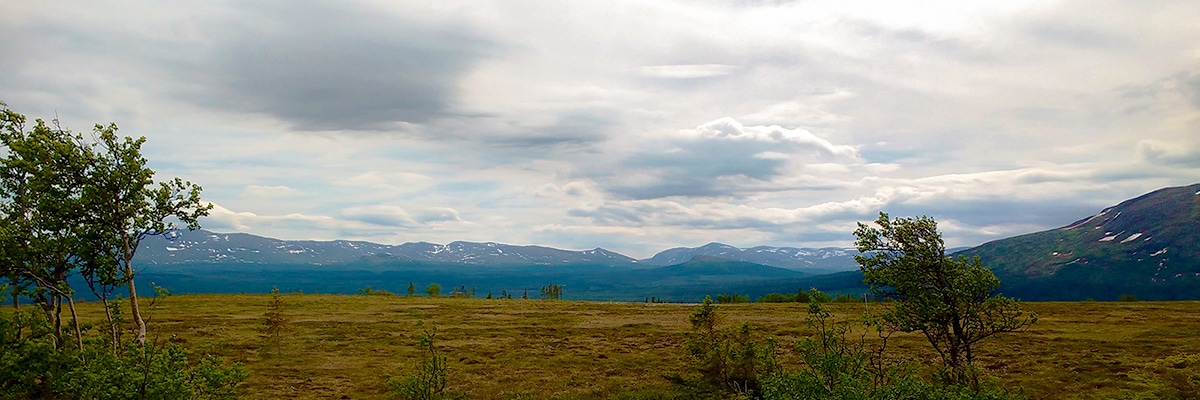 Bench on Platåleden - Hållvallens hike in Åre, Sweden