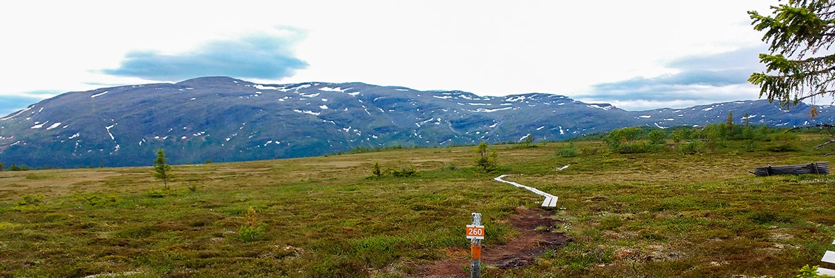 Trail of Platåleden - Hållvallens hike in Åre, Sweden