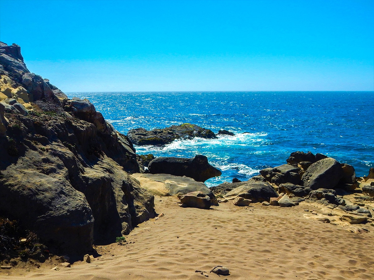 Views on Salt Point Trail hike in North Bay of San Francisco, California