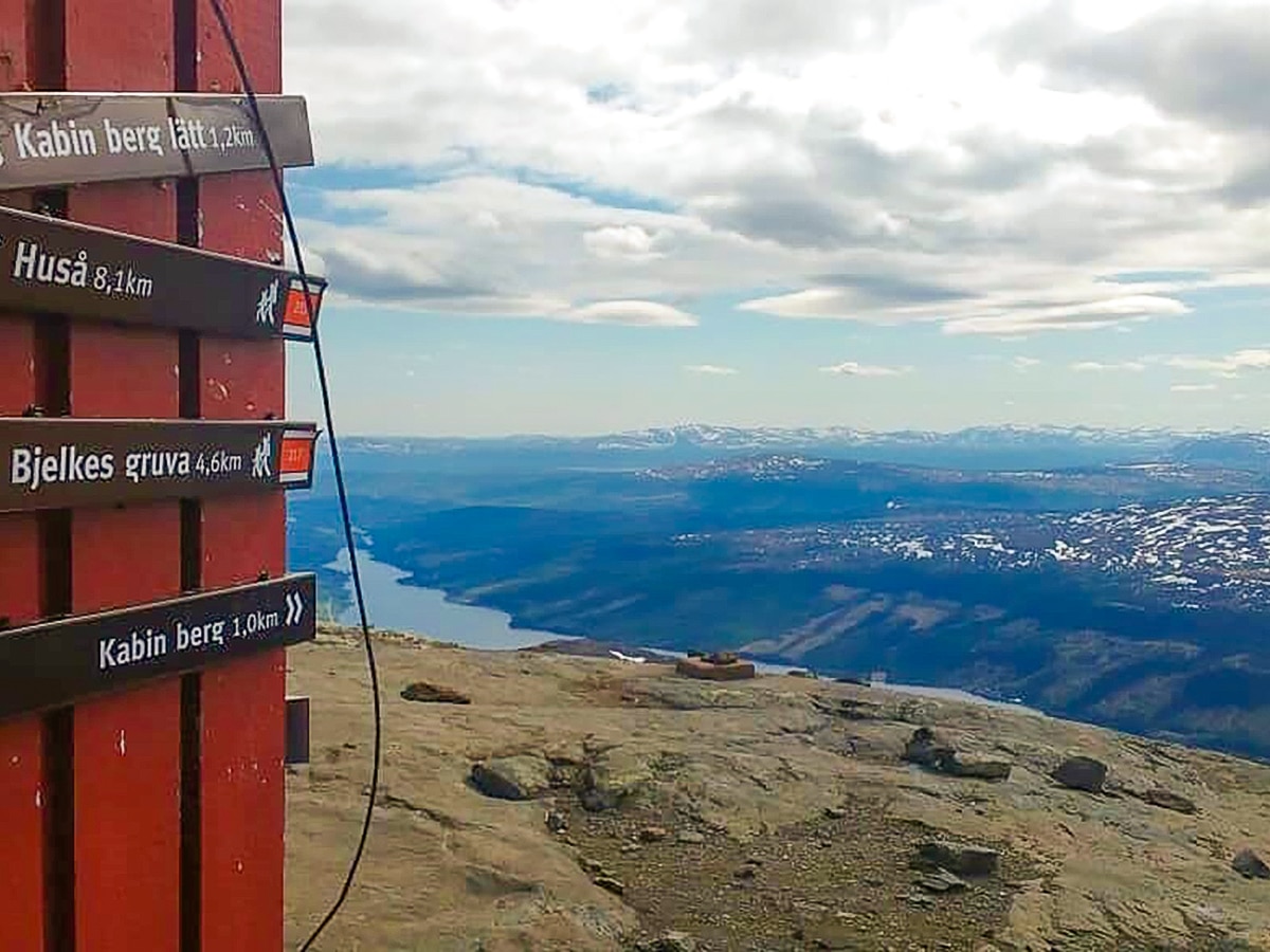 View from the top of Åreskutan hike in Åre, Sweden