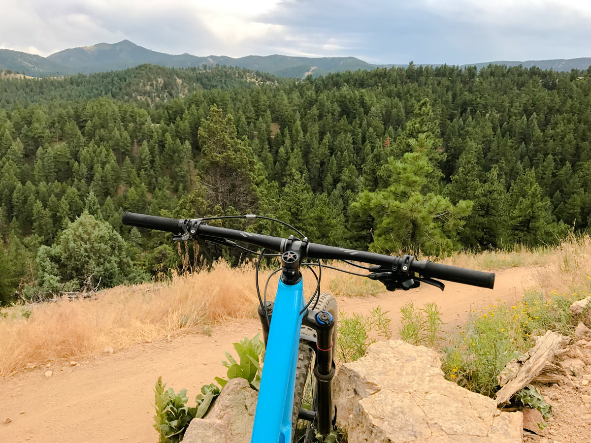 Overlook on Betasso Preserve Mountain Biking Trail near Boulder, Colorado