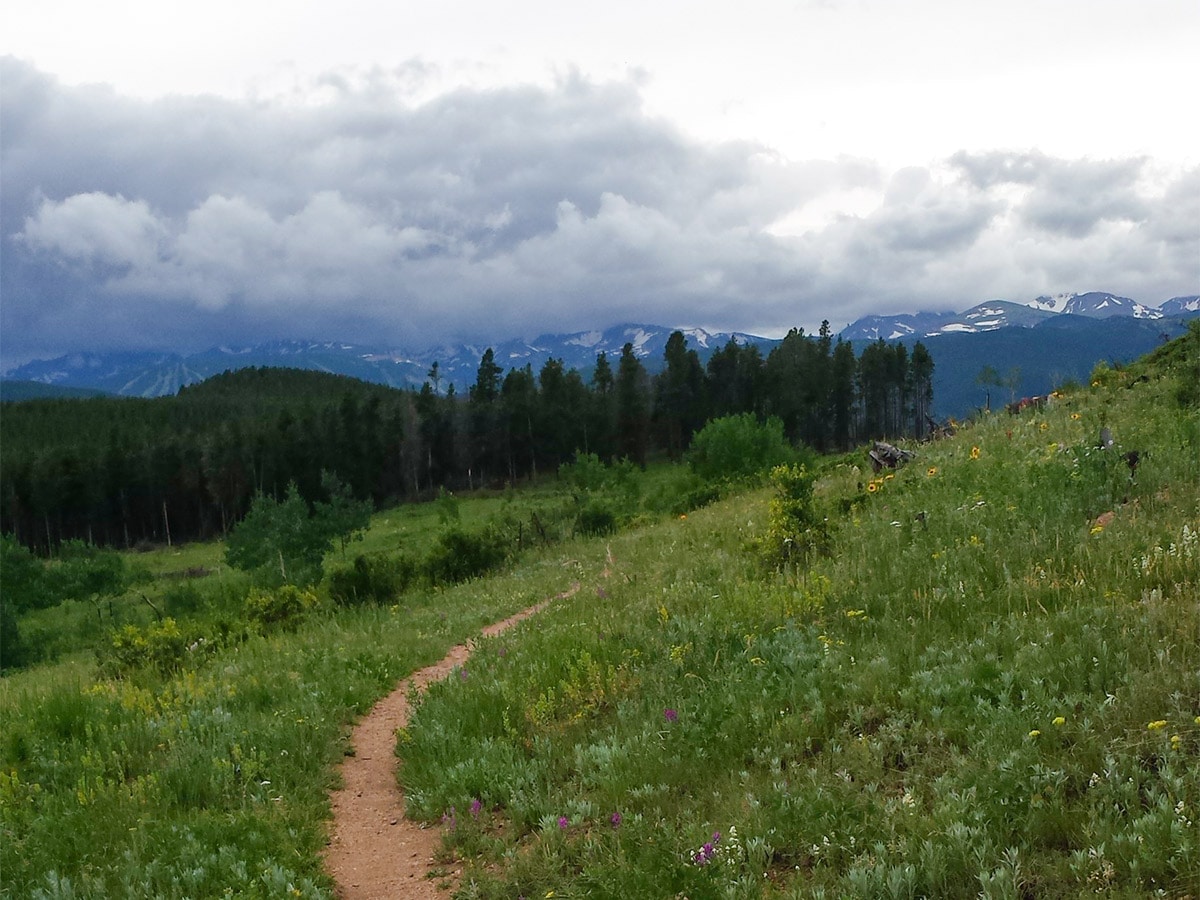 Views on East Mag Dot Trails MTB trail near Boulder, Colorado