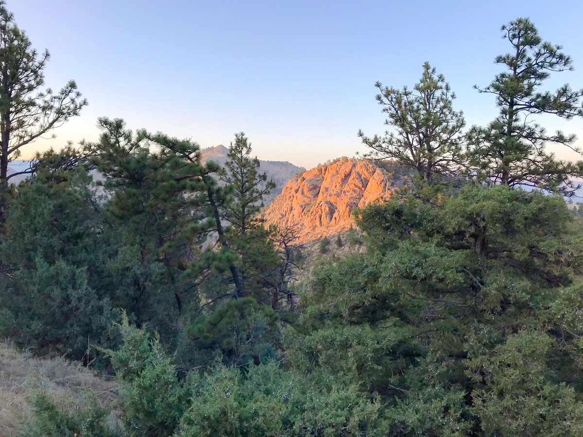 Heil Ranch mountain biking trail near Boulder rewards with great views
