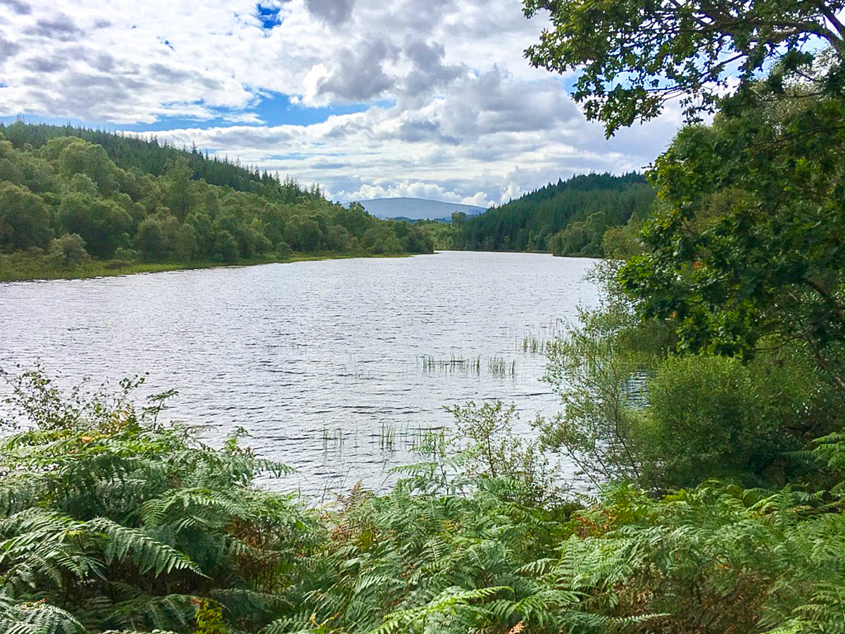 View from the west on Lochan Spling hike in Loch Lomond and The Trossachs region in Scotland