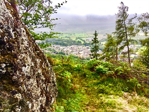 Views from the Callander Crags hike in Scotland
