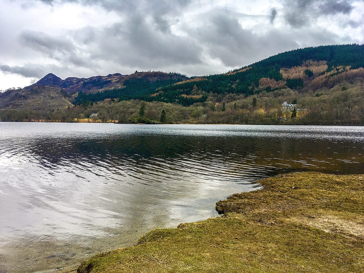 Loch Achray and Ben A'an on The Great Trossachs Path 2 hike in Loch Lomond and The Trossachs region in Scotland