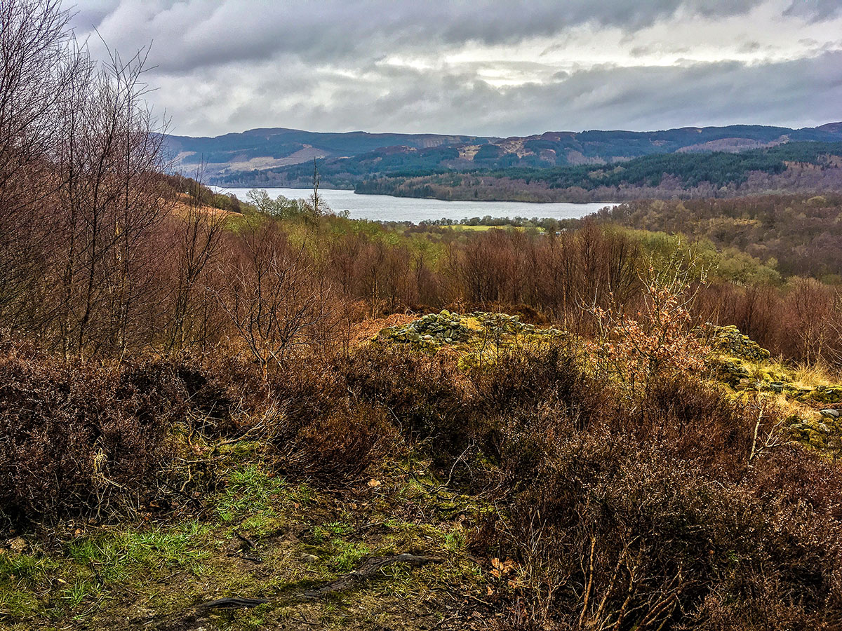 Loch Venachar on The Great Trossachs Path 2 hike in Loch Lomond and The Trossachs region in Scotland