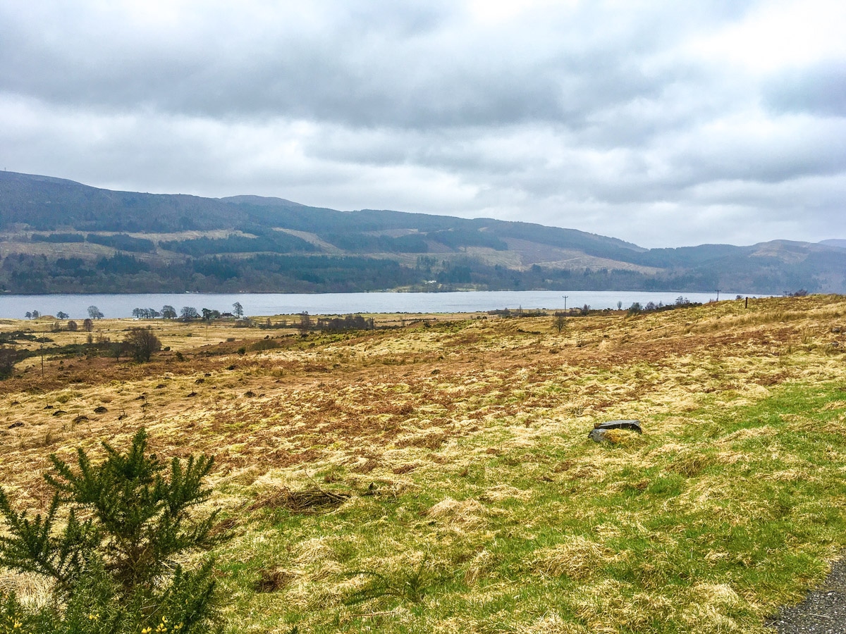 Views of Loch Venachar on The Great Trossachs Path 2 hike in Loch Lomond and The Trossachs region in Scotland