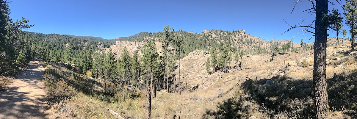 Views on Walker Ranch Loop mountain biking trail near Boulder, Colorado