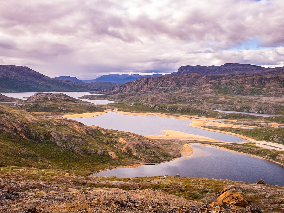 Beautiful mountain scenery on Arctic Circle Trail hike