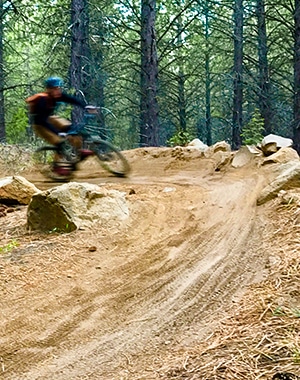 Whoops Loop mountain biking trail in Bend, Oregon