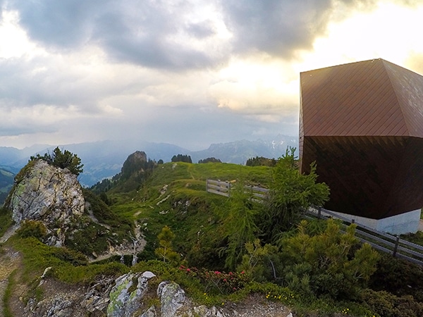 Scenery of Panoramaweg Penken Hike in Mayrhofen, Zillertal Valley, Austria