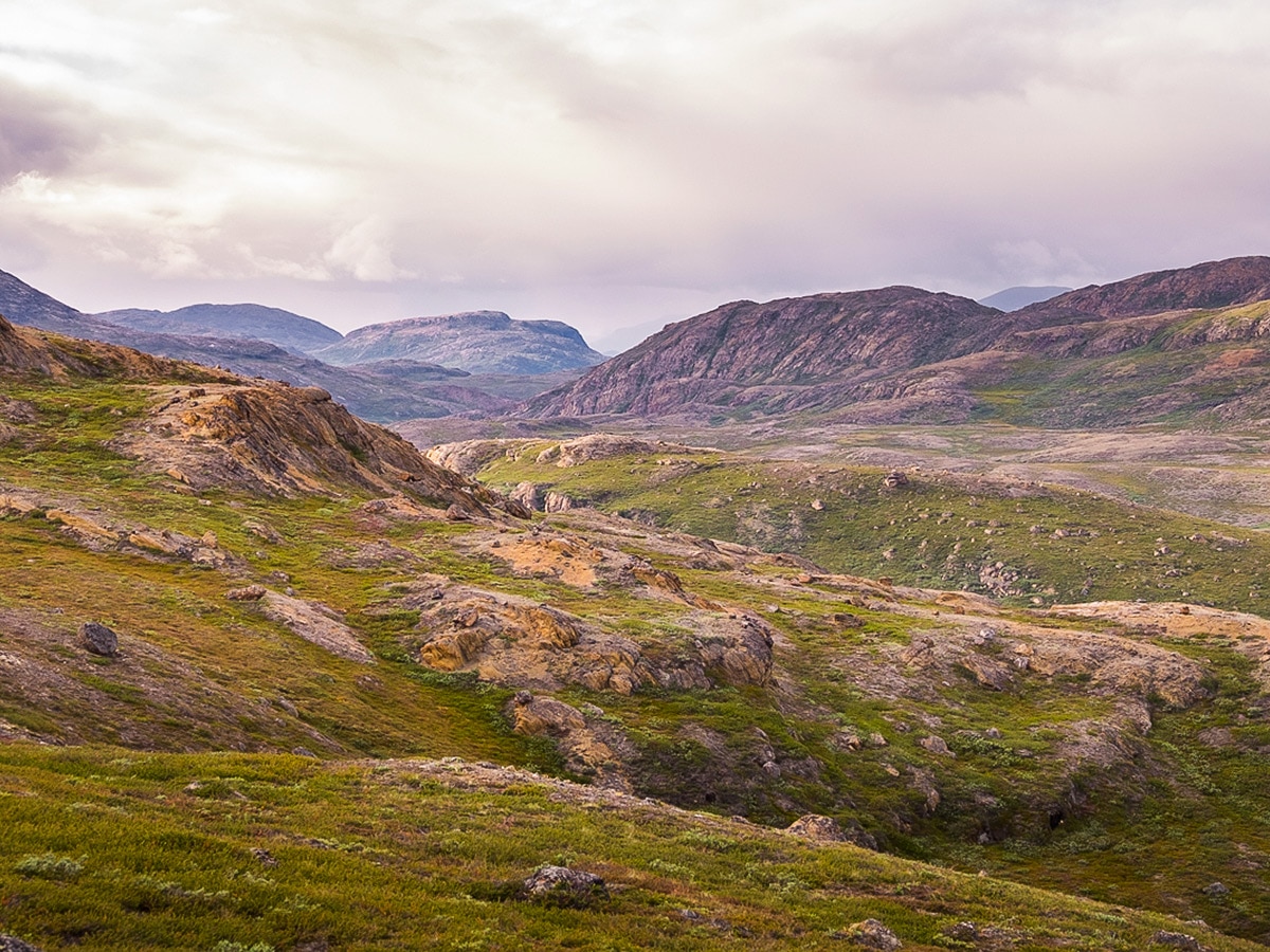 Dramatic scenery on Greenland’s Arctic circle trail