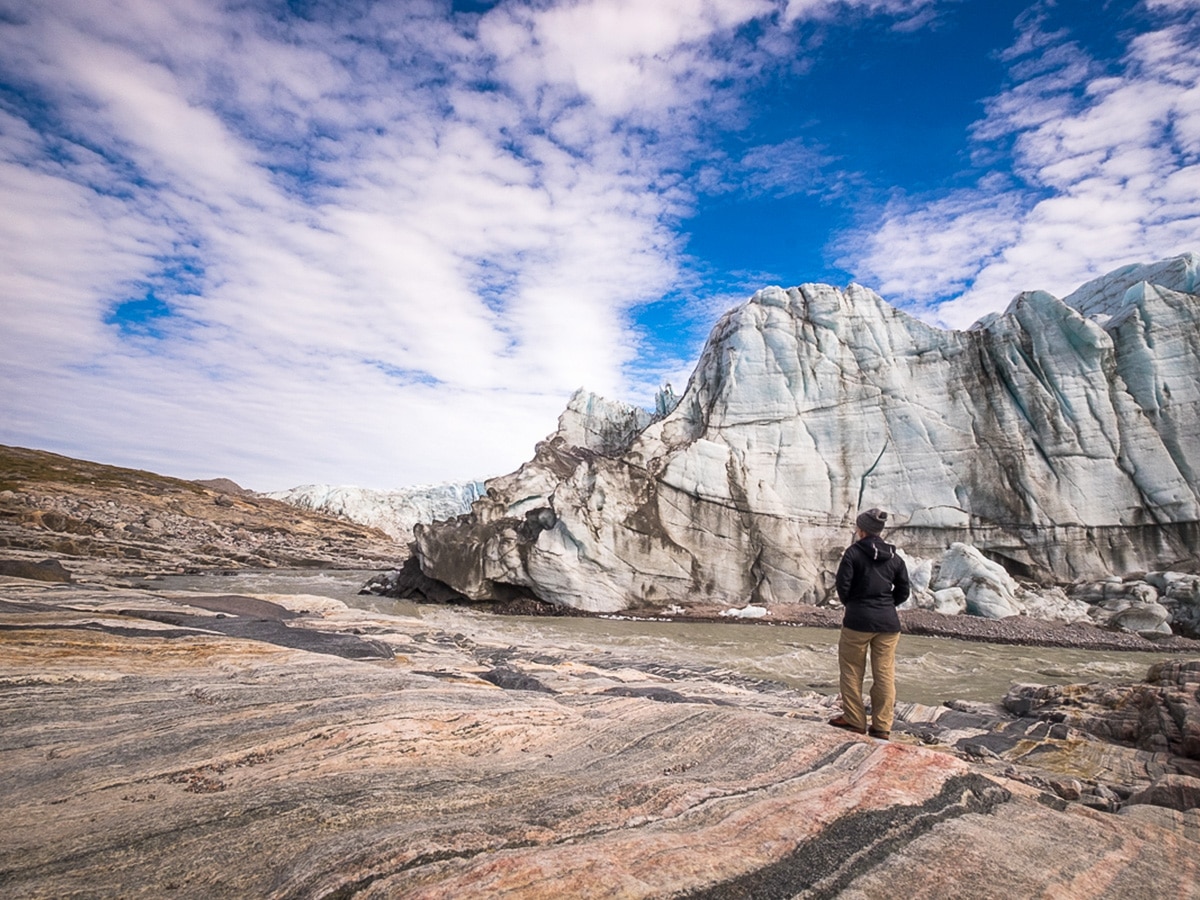 Start of Greenland’s Arctic circle trail near Russell Glacier