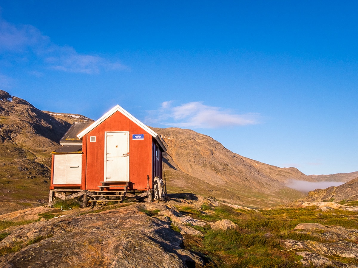 Kangerlussuaq Tulleq Syd hut on Greenland’s Arctic circle trail