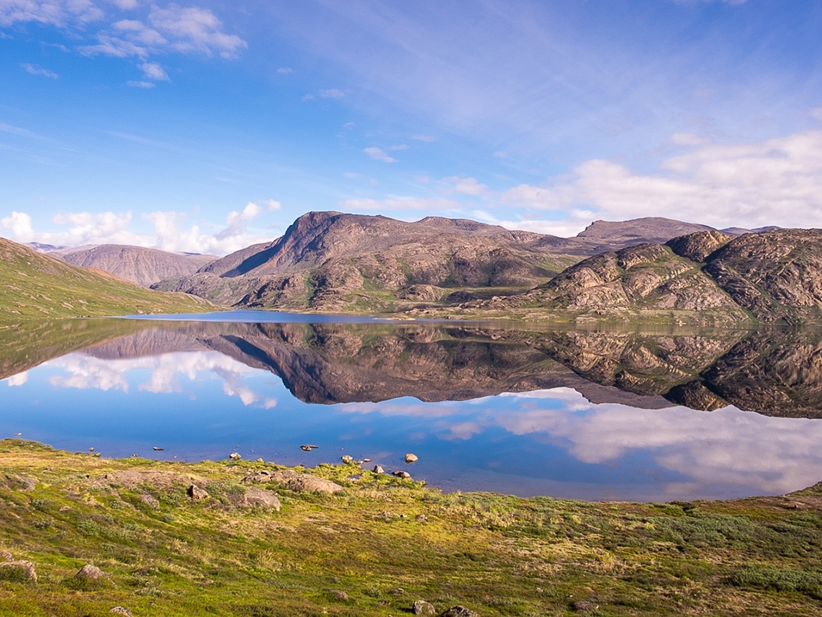 One of many lakes along Greenland’s Arctic circle trail