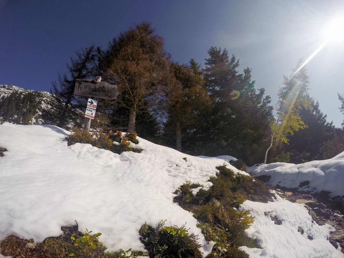 Great views on Themenwanderung Bergmähderweg hike in Mayrhofen, Zillertal Valley, Austria