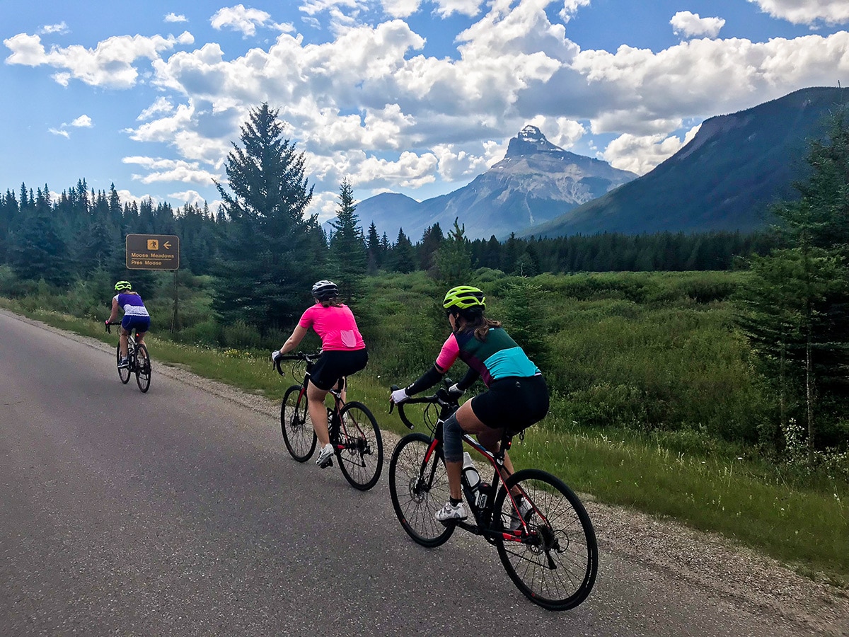 Wonderful views on Jasper to Banff road biking route