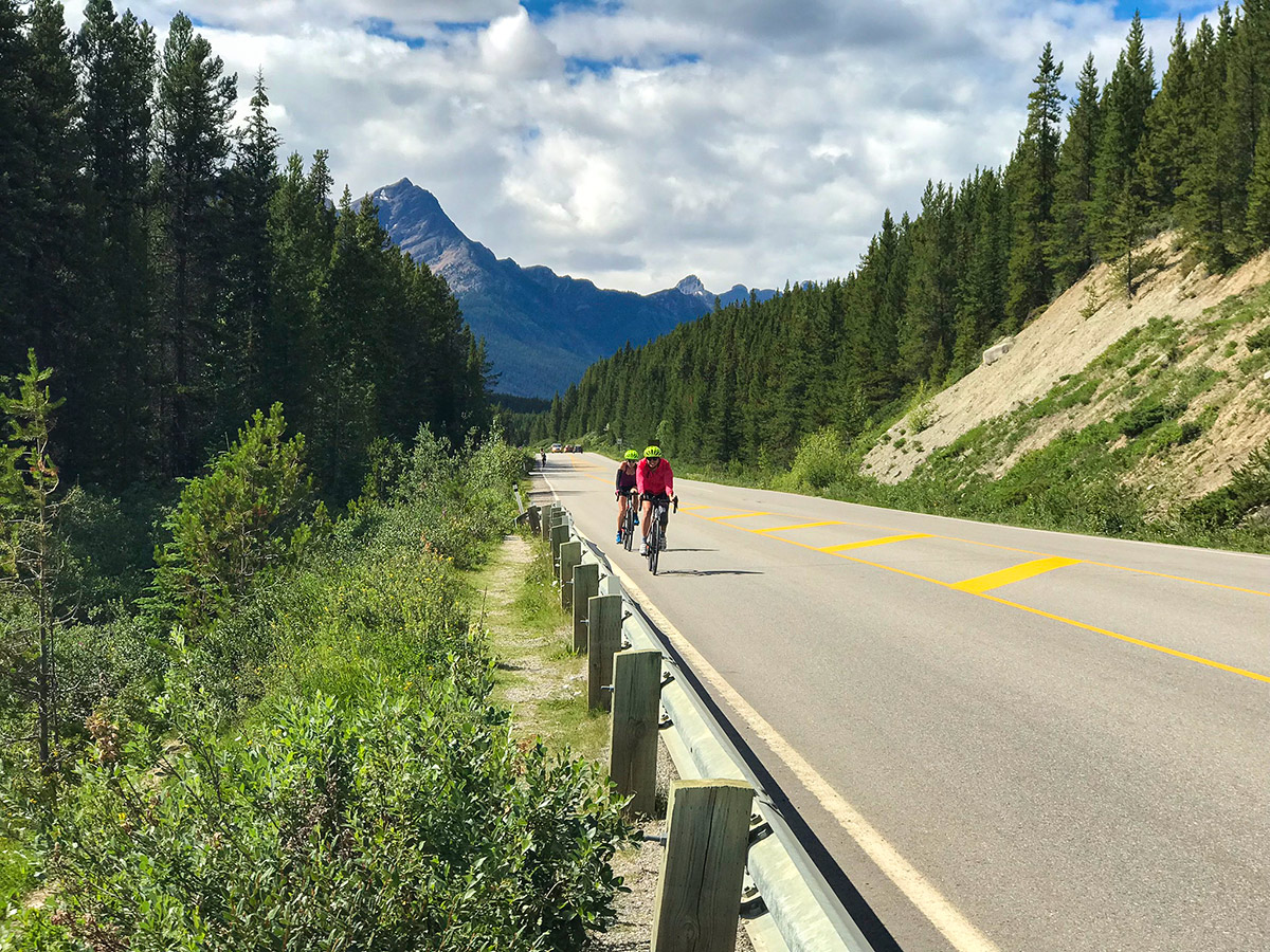 Finishing of Lake Louise to Bow Summit and Back road biking route in Banff National Park