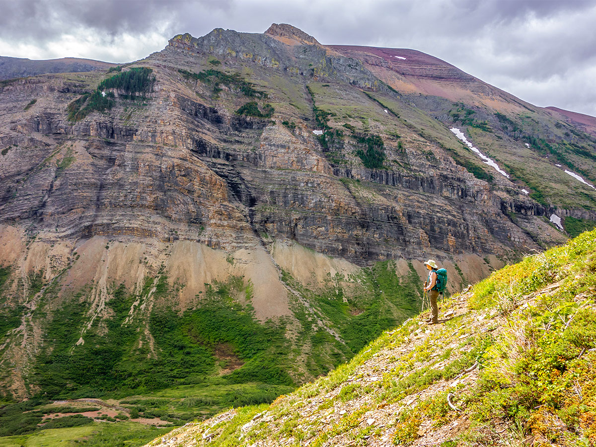 East end on Drywood Mountain Traverse scramble in Castle Provincial Park, Alberta