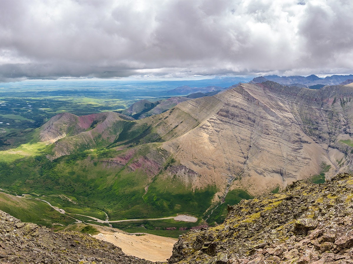 Lovely scenery on Drywood Mountain Traverse scramble in Castle Provincial Park, Alberta