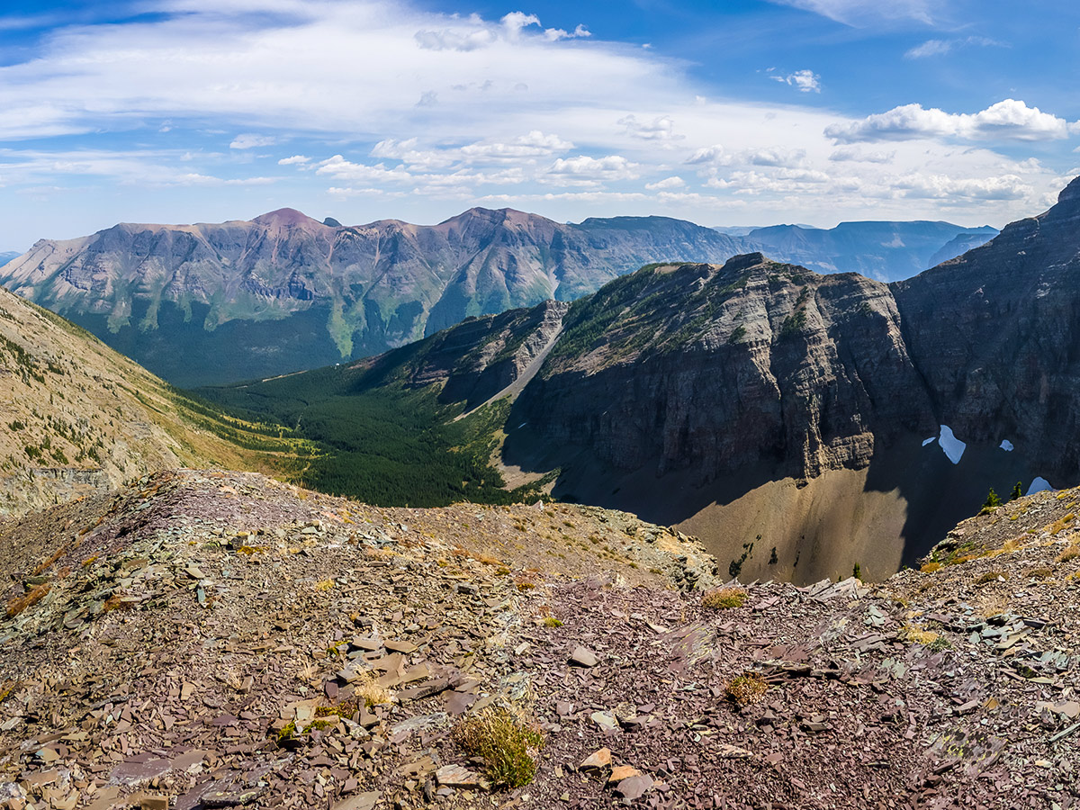 View northeast on Mountain Haig scramble in Castle Provincial Park, Alberta