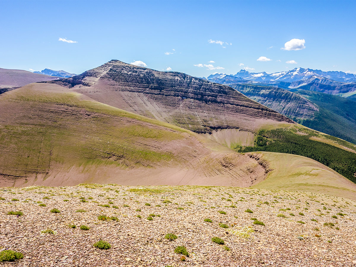 Great views on Loaf Mountain and Spionkop scramble in Castle Provincial Park, Alberta