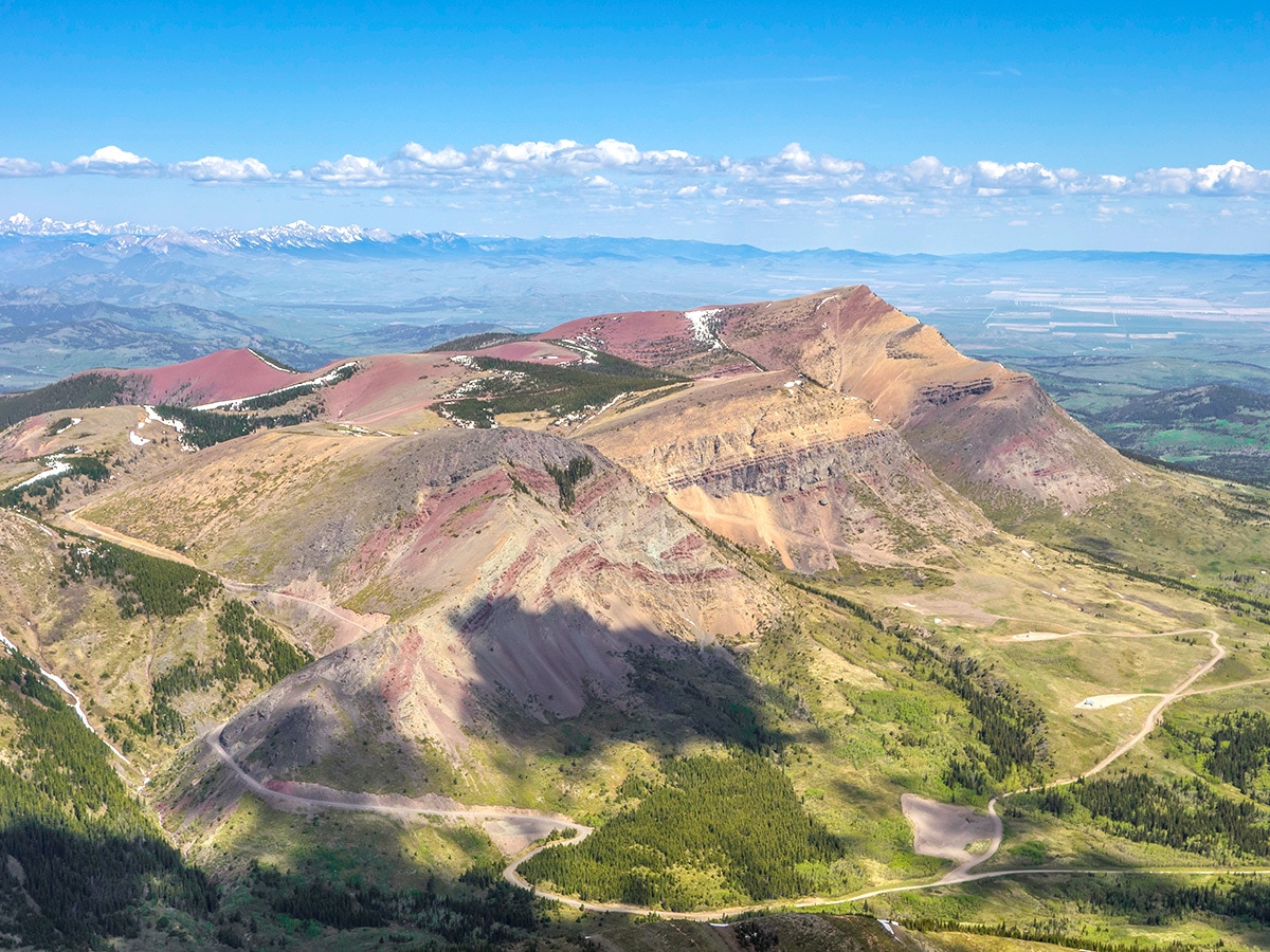 Prairie Bluff on Pincher Ridge scramble in Castle Provincial Park, Alberta