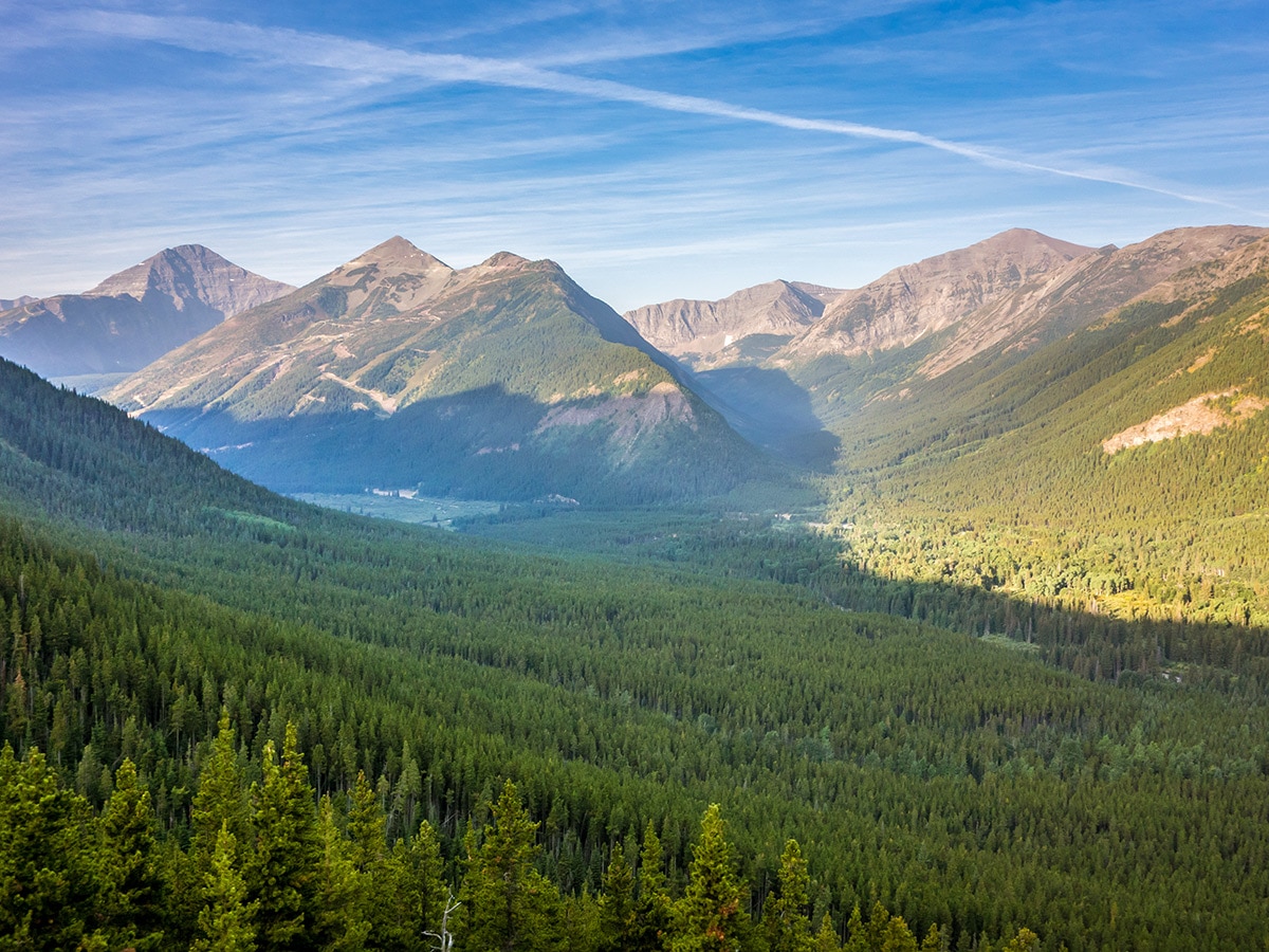 Views from Southfork Mountain and Barnaby Ridge scramble in Castle Provincial Park, Alberta