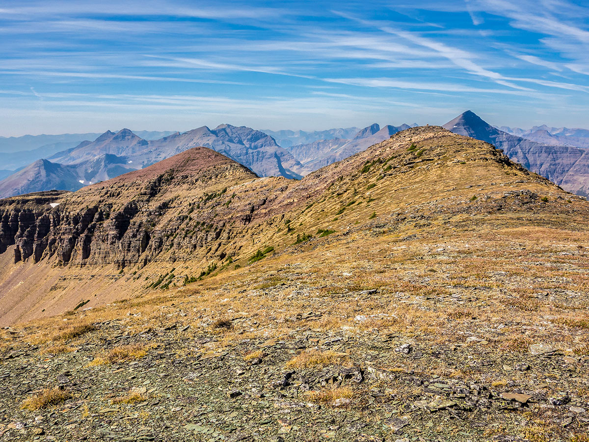 Great scenery on Southfork Mountain and Barnaby Ridge scramble in Castle Provincial Park, Alberta