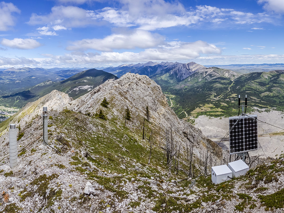 Views north on Turtle Mountain scramble in Castle Provincial Park, Alberta