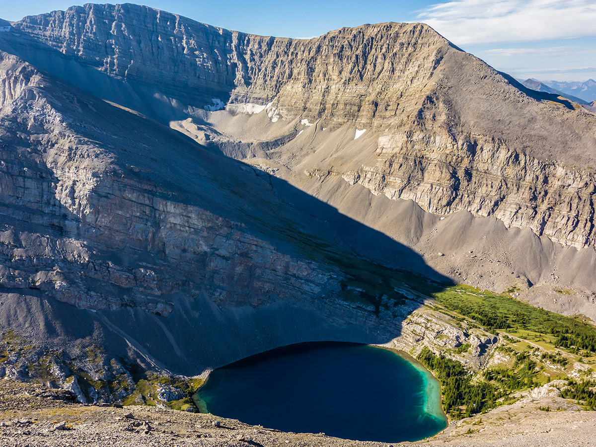 Great views on Weary Creek backpacking trail near Kananaskis, the Canadian Rockies