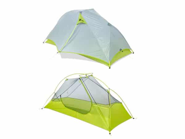 MEC Spark Tent with and without Fly