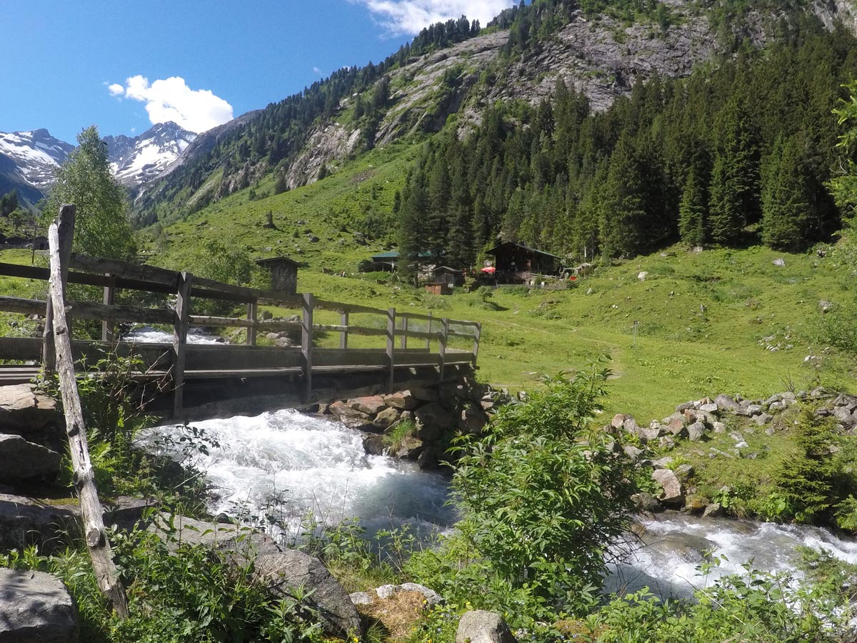 Beautiful views on Maxhütte hike in Mayrhofen, Zillertal Valley, Austria
